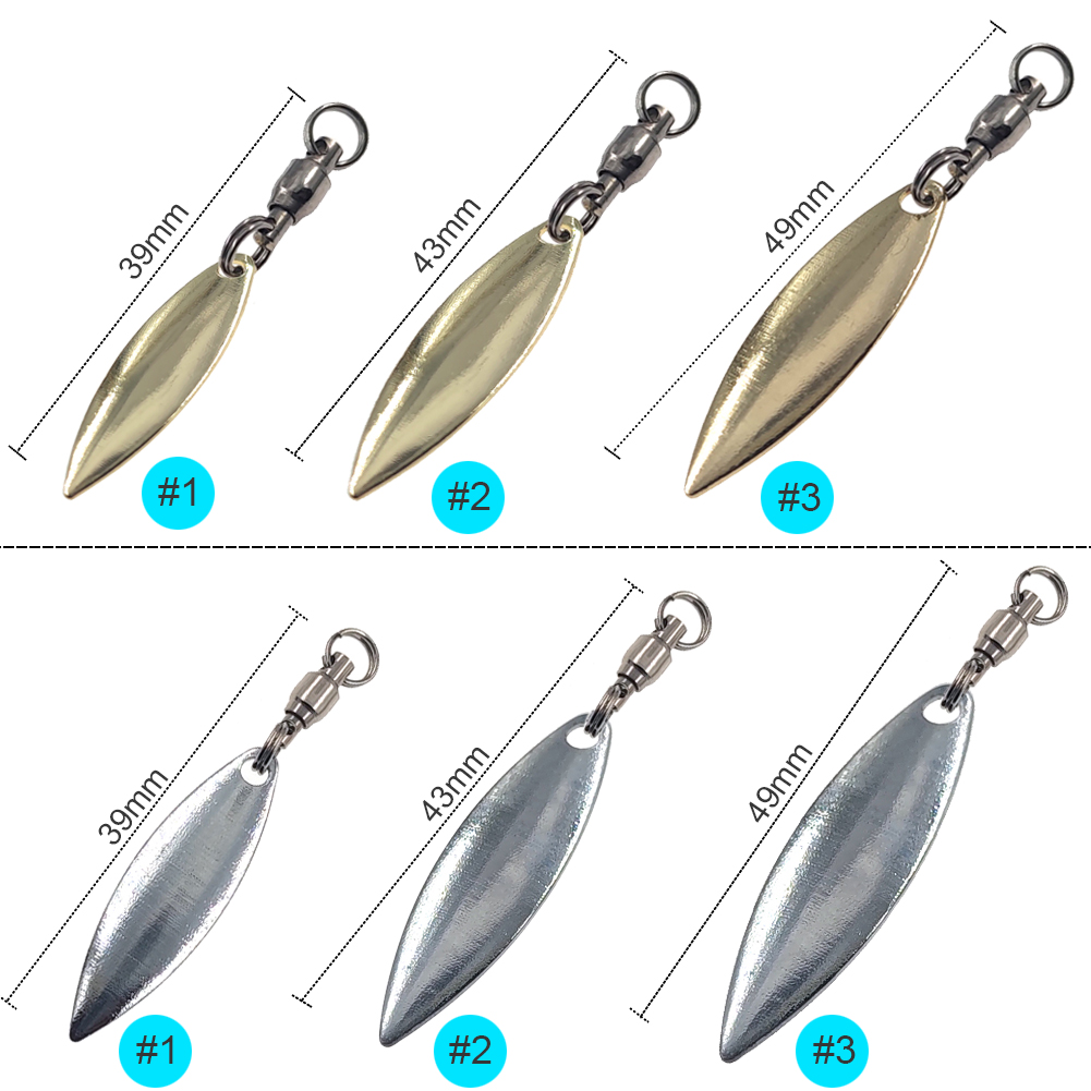 10 adet Willowleaf Bıçakları S - Fishing Lure Blade Bait incelemesi ve fiyatı