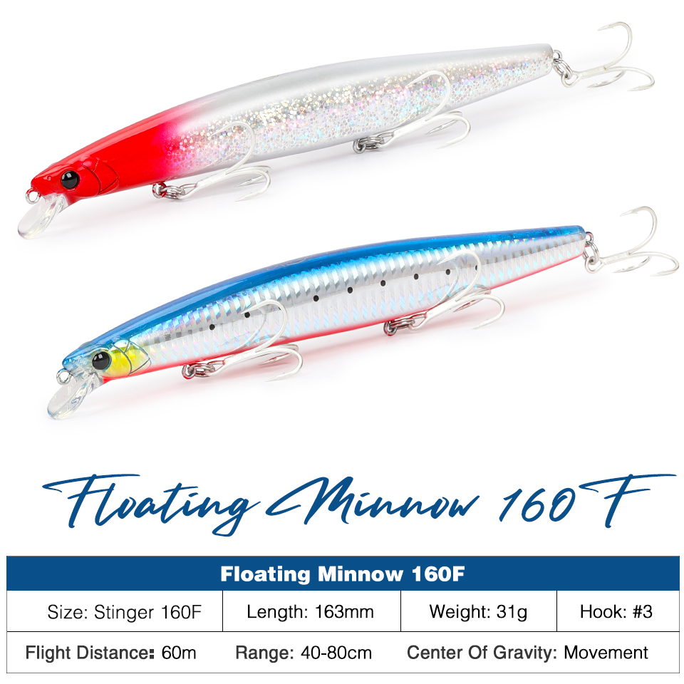 TSURINOYA 160F yüzen zoka yapa - Fishing Lure Topwater incelemesi ve fiyatı