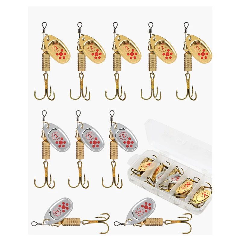 JSFUN 10 adet Döner Yem Seti,  - Fishing Lure Blade Bait incelemesi ve fiyatı