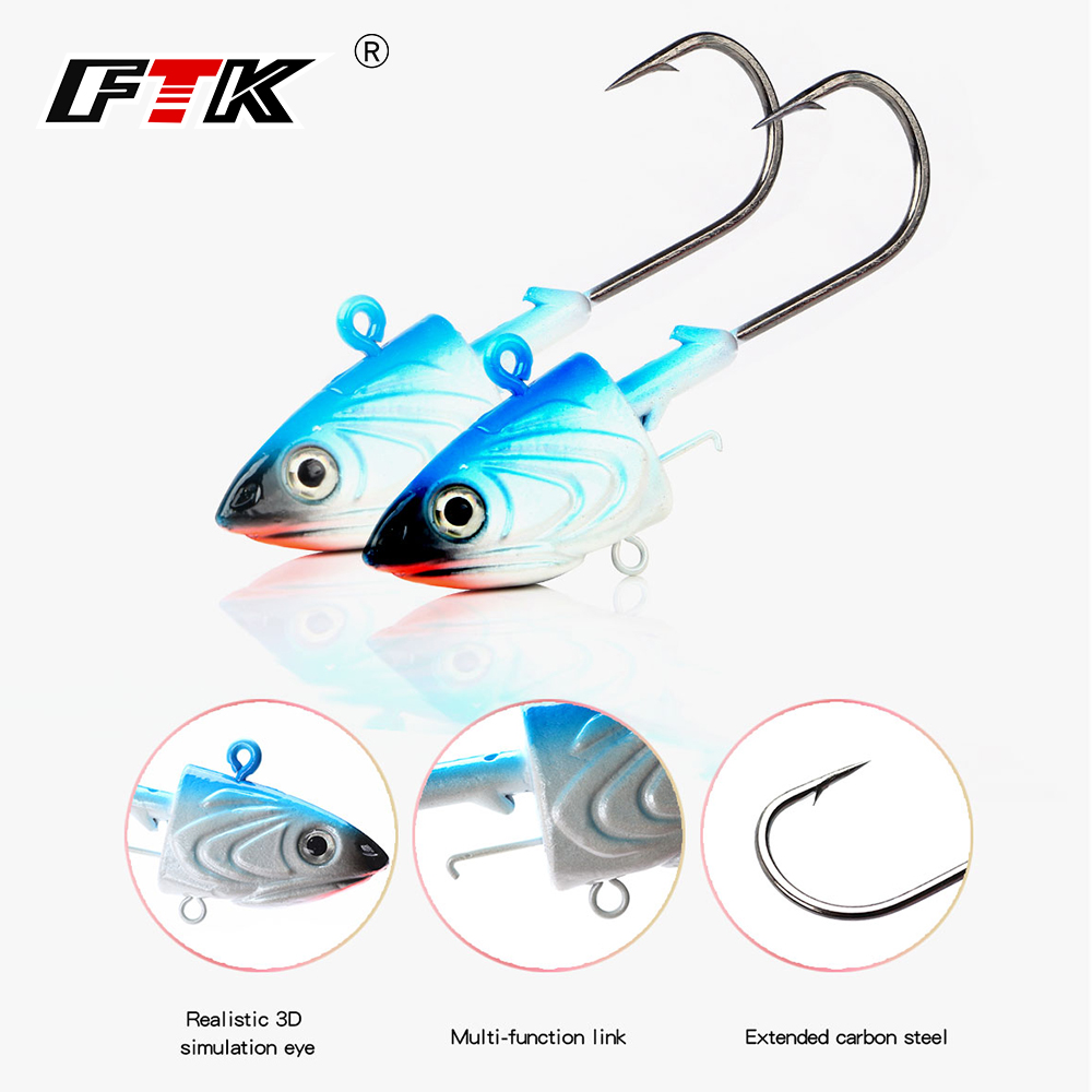FTK 2 adet Jig kafa balıkçılık - Fishing Lure Soft Plastic incelemesi ve fiyatı